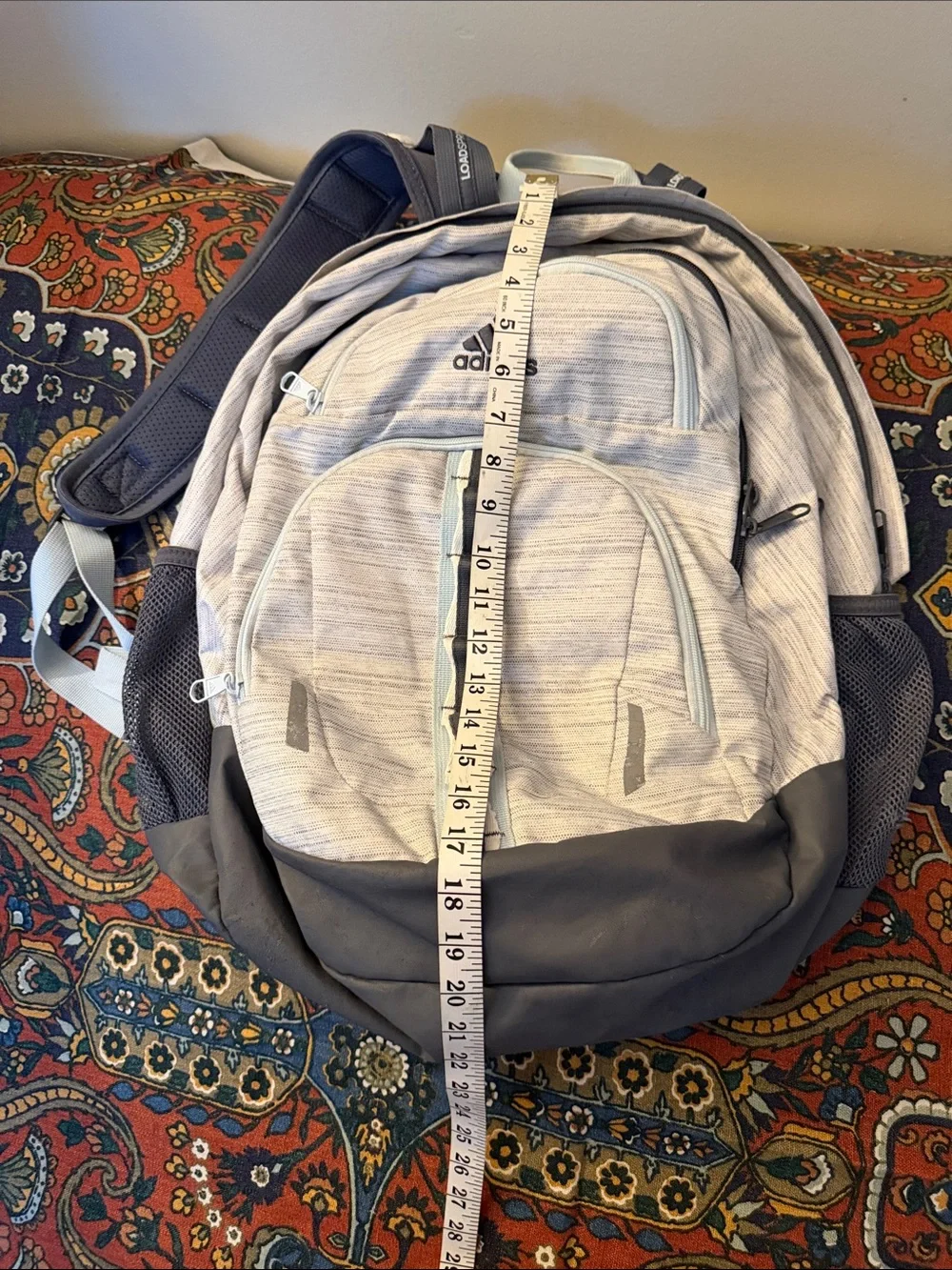adidas Light Gray and Dark Gray Everyday Backpack